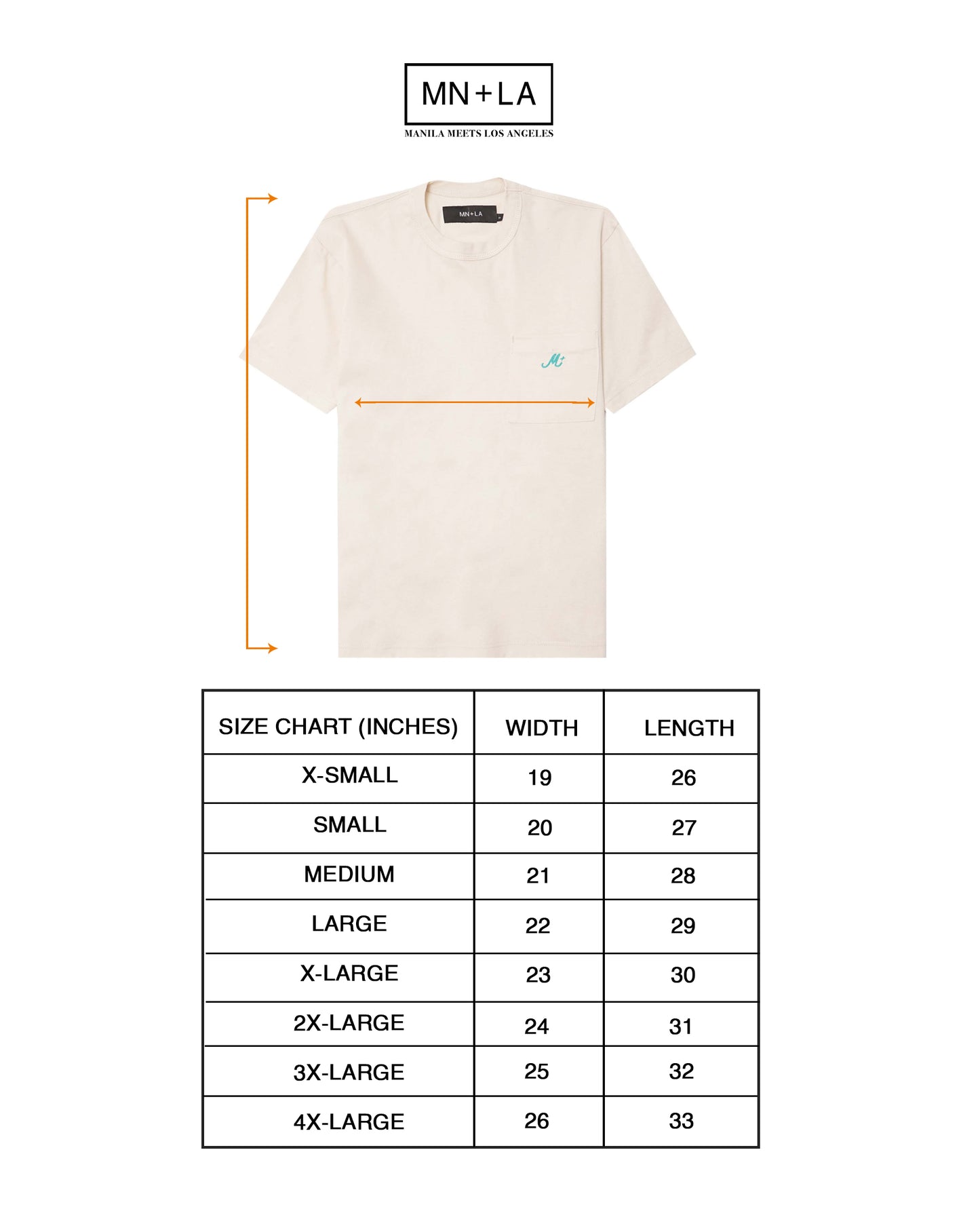 M+ CLASSIC POCKET LITE TEE IN OAT