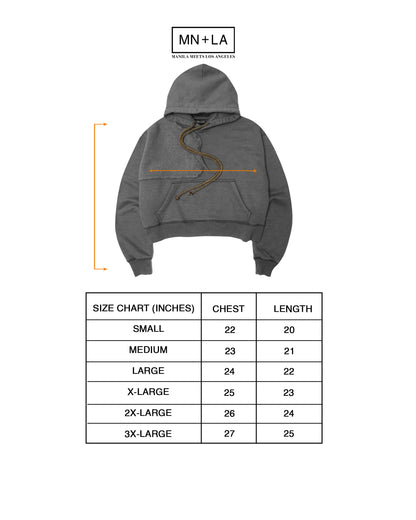 DECONSTRUCTED HOODIE IN CEMENT