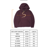 EXO™ CUTOFF HOODIE IN WINE/NAVY