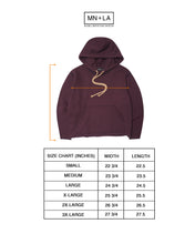 EXO™ CUTOFF HOODIE IN WINE/NAVY