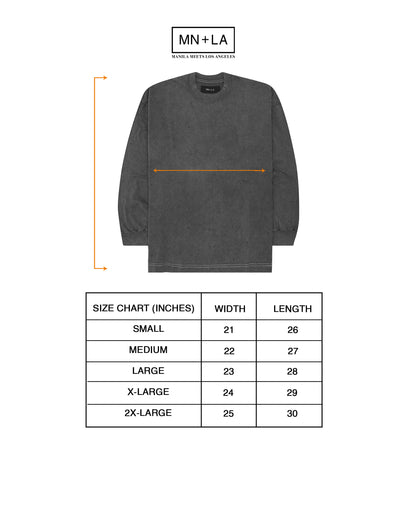 VINTAGE TATTERED LONGSLEEVE TEE IN GOLEM GREY