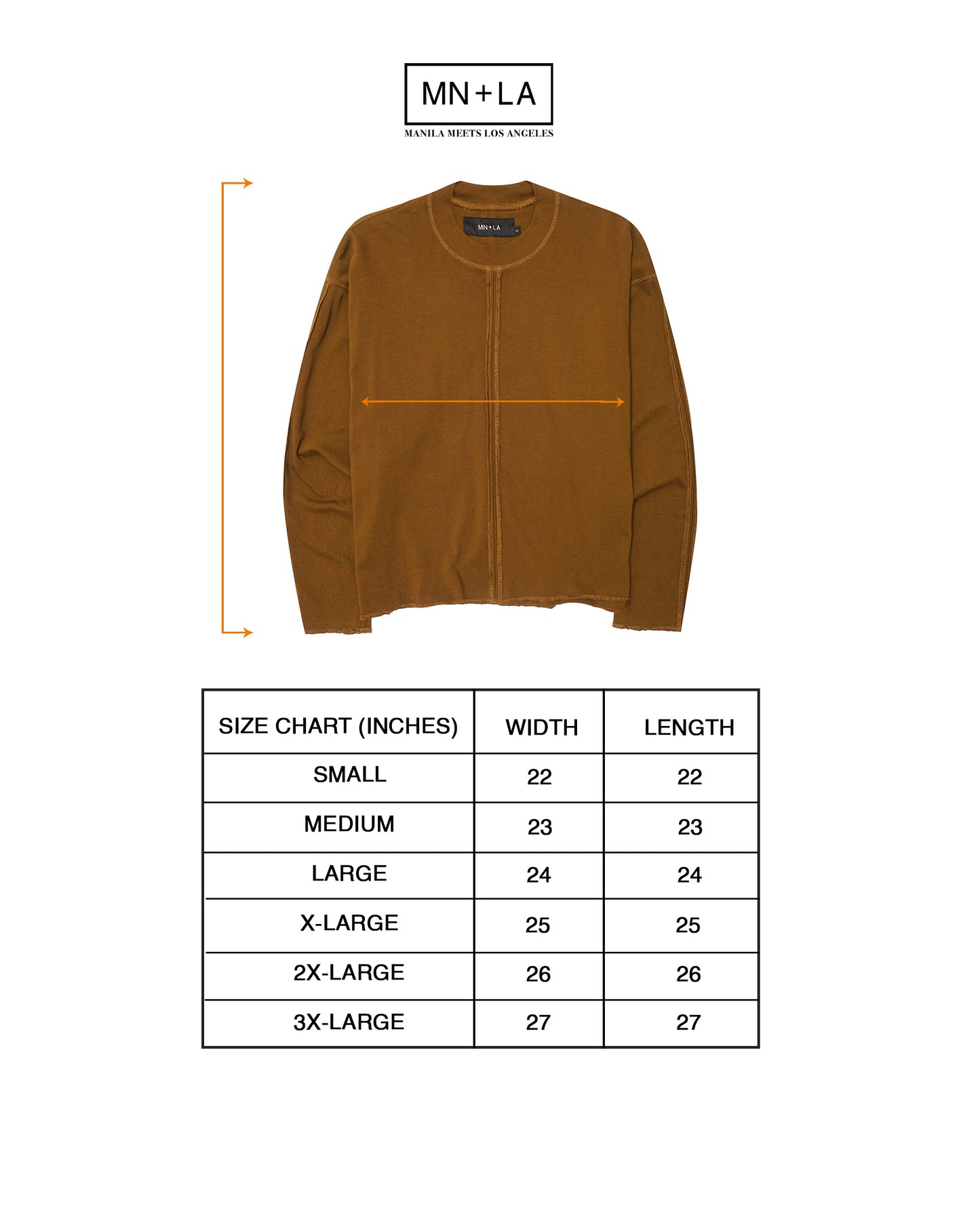 FORGED LONGSLEEVE TEE IN RUST