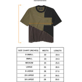 PATCHWORK MOCK NECK WAFFLE TEE IN TERRAIN