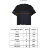 NEEDLEWORK MOCK NECK TEE IN MIDNIGHT