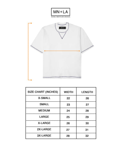 MILITIA MOCK NECK WAFFLE TEE IN WHITE