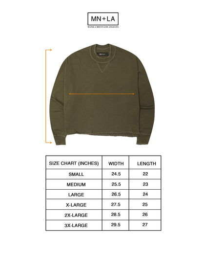 INCA SWEATSHIRT IN OLIVE