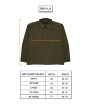 SHINOBI OVERSHIRT IN OLIVE