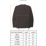 UTILITY LONGSLEEVE TEE IN CHARCOAL GREY