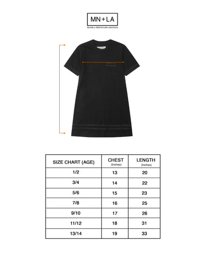 LITTLE HUMAN™ STRIPED POCKET DRESS IN ANTHRACITE