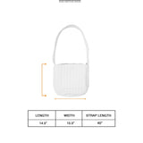 "FLOW" CROSS BAG IN WHITE