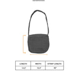 "FLOW" CROSS BAG IN STONE GREY