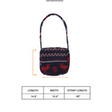 "FLOW" CROSS BAG IN MOOSE AZTEC
