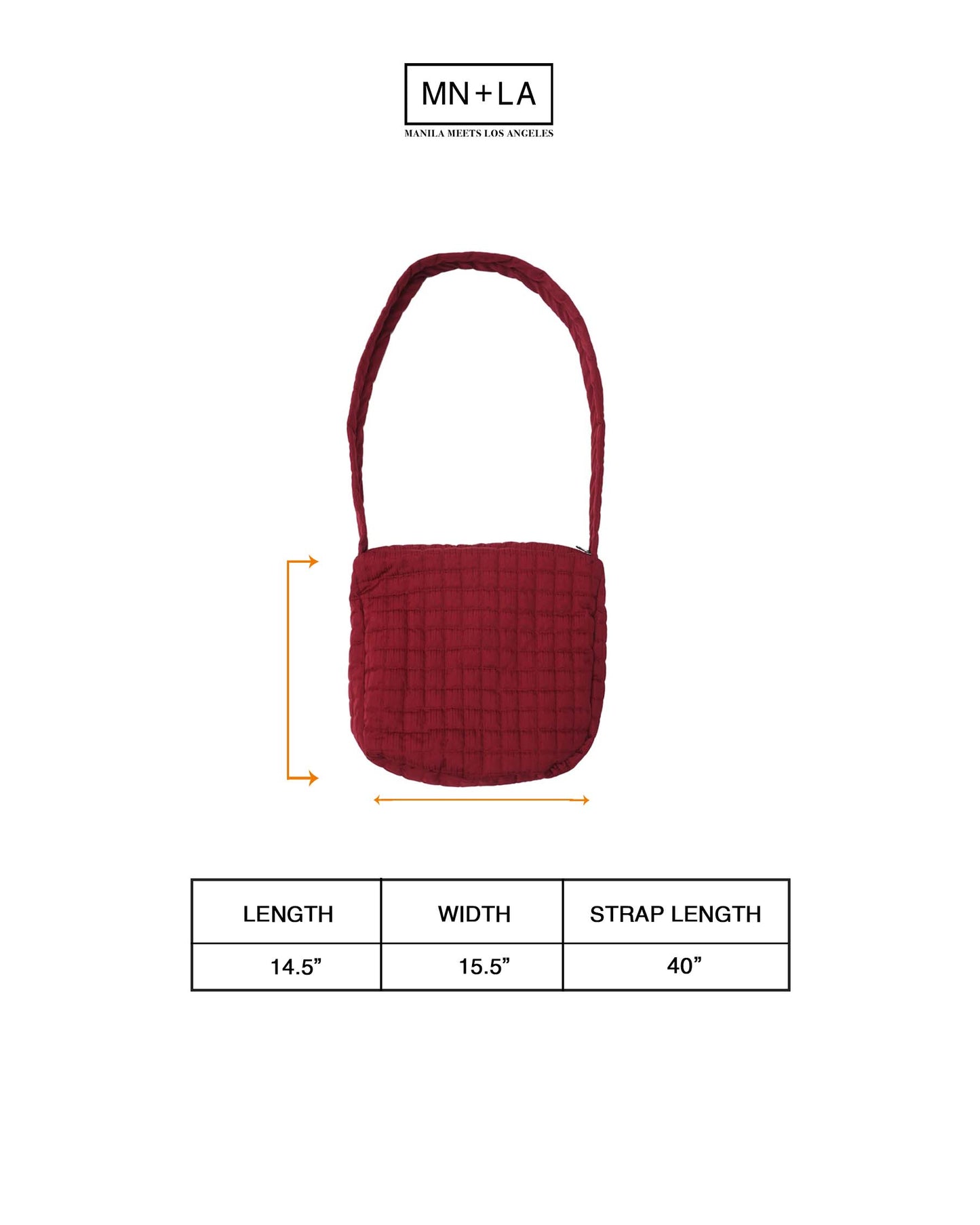 "FLOW" CROSS BAG IN RED MICA