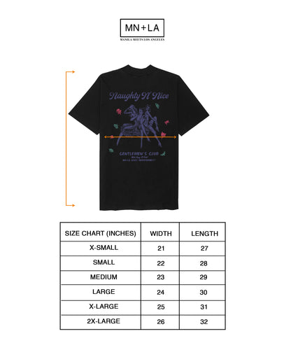 NAUGHTY N' NICE "WILD, SEXY N' FREE" TEE IN ANTHRACITE