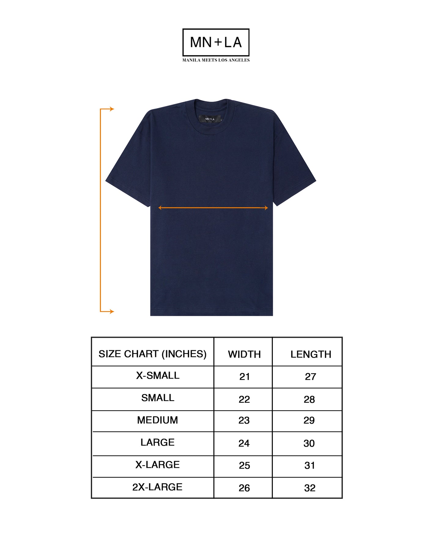 BOX TEE IN NAVY