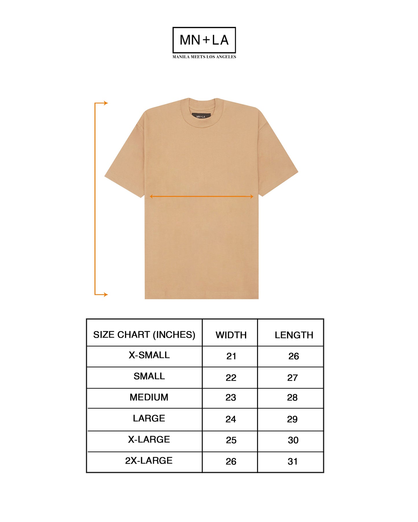 BOX TEE IN WHEAT