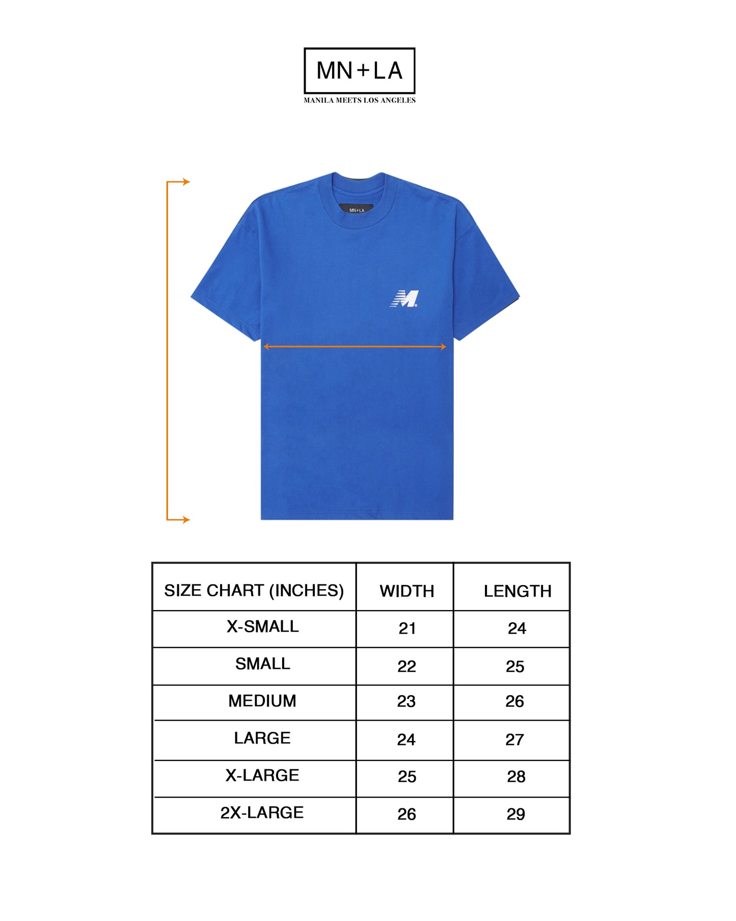 "OUTDOOR EXPLORATION" TEE IN ELECTRIC BLUE