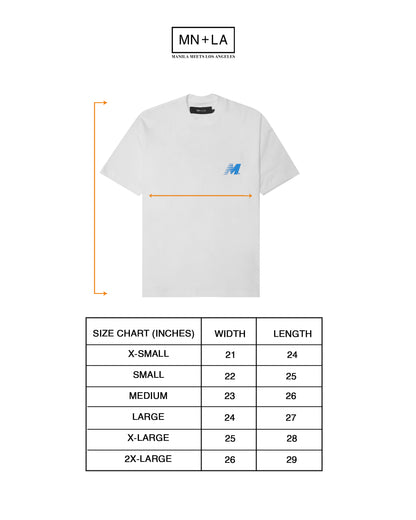 "OUTDOOR EXPLORATION" TEE IN COBALT BLUE