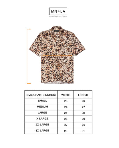 4 POCKET CUBAN SHIRT IN DESERT CHEETAH