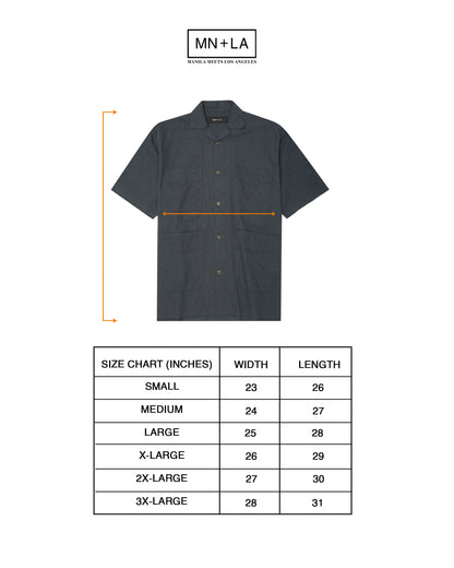 4 POCKET CUBAN SHIRT IN REGAL BLUE