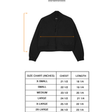 CROPPED STEALTH BOMBER JACKET
