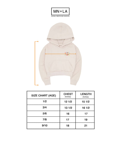 "CRAYONS" LITTLE HUMAN™ HOODIE IN OAT