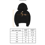"CRAYONS" LITTLE HUMAN™ HOODIE IN ANTHRACITE