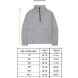 LITTLE HUMAN™ QUARTER ZIP IN HEATHER GREY