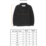 LITTLE HUMAN™ RUGBY L/S WAFFLE TEE IN ANTHRACITE