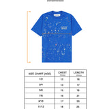 "PAINT SPLAT" LITTLE HUMAN™ TEE IN ELECTRIC BLUE