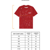 "PAINT SPLAT" LITTLE HUMAN™ TEE IN RARRI RED