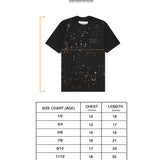 "PAINT SPLAT" LITTLE HUMAN™ TEE IN CAVIAR