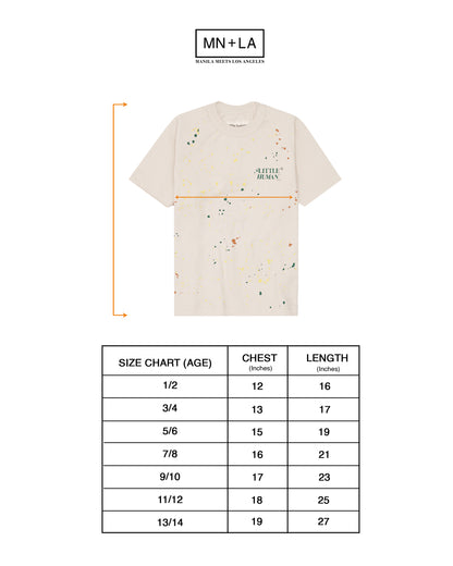 "PAINT SPLAT" LITTLE HUMAN™ TEE IN OAT