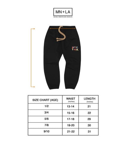 "CRAYONS" LITTLE HUMAN™ SWEATPANTS IN ANTHRACITE