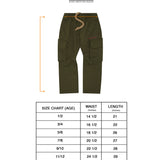 LITTLE HUMAN™ CARGO LOUNGE PANTS IN OLIVE