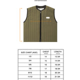 LITTLE HUMAN™ BUBBLY VEST IN OLIVE