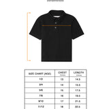 LITTLE HUMAN™ S/S POLO SHIRT IN ANTHRACITE