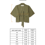 LITTLE HUMAN™ S/S DRAPE IN OLIVE