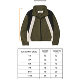 "NEEDLEWORK" LITTLE HUMAN™ JACKET IN OLIVE