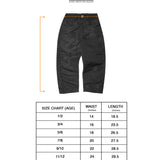 LITTLE HUMAN™ DOUBLE KNEE PHAT PANTS IN GRAPHITE