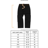"PAINT SPLAT" LITTLE HUMAN™ CARGO PANTS IN CAVIAR