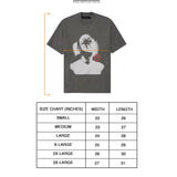 "HEAD SHOT" TEE IN CHARCOAL GREY