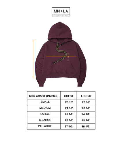 "BALANCE" HOODIE IN WINE