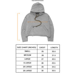 CUTOFF HOODIE IN CEMENT