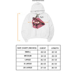 "LOVE HURTS" HOODIE IN WHITE