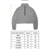 QUARTER ZIP L/S TEE V2 IN HEATHER GREY