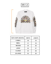 "LAST SUPPER" LONGSLEEVE TEE IN WHITE