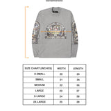 "LAST SUPPER" LONGSLEEVE TEE IN HEATHER GREY