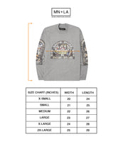 "LAST SUPPER" LONGSLEEVE TEE IN HEATHER GREY