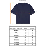 MOCK NECK TEE IN NAVY